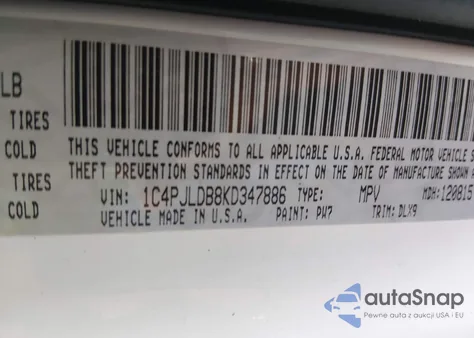 2019 Jeep Cherokee Limited Fwd from USA, damaged, VIN 1C4PJLDB8KD347886